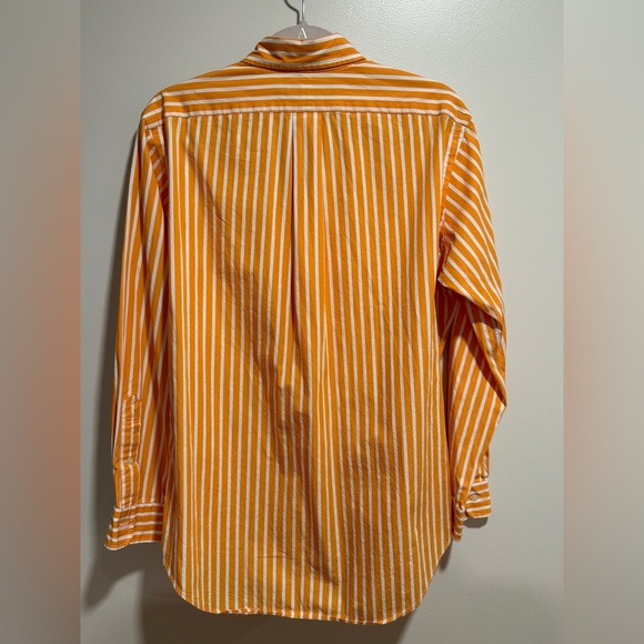 Ralph Lauren Size L Orange stripped Button down - Picture 3 of 3